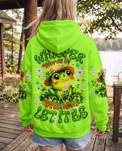 WHISPER WORDS OF WISDOM LET IT BE FROG ALL OVER PRINT -  TLNO0707262