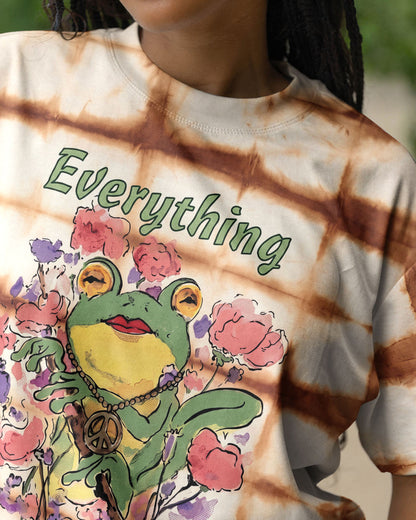 EVERYTHING WILL BE OK HIPPIE FROG ALL OVER PRINT - KM1206262