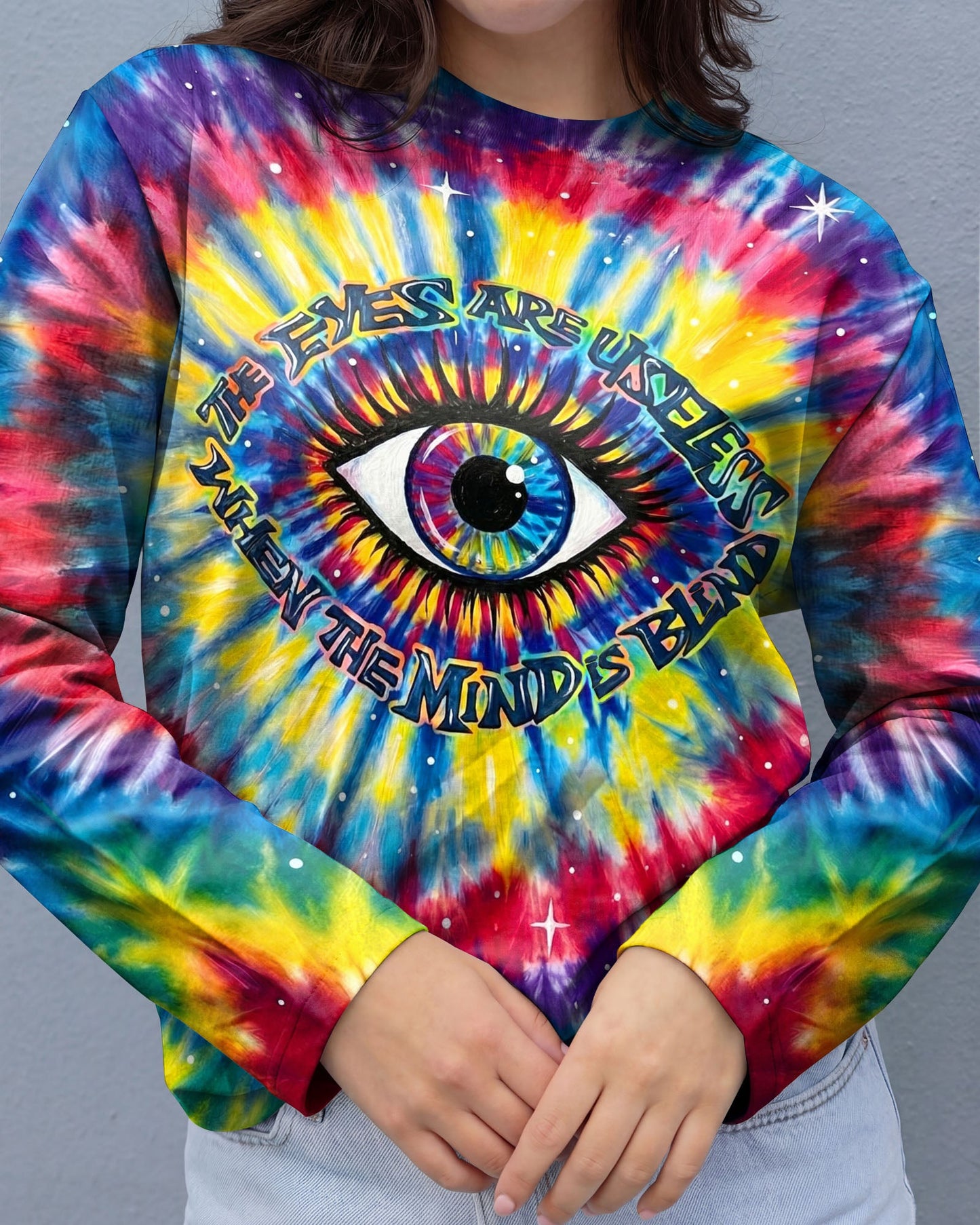 THE EYES ARE USELESS WHEN THE MIND IS BLIND ALL OVER PRINT SHIRT - KM1404261