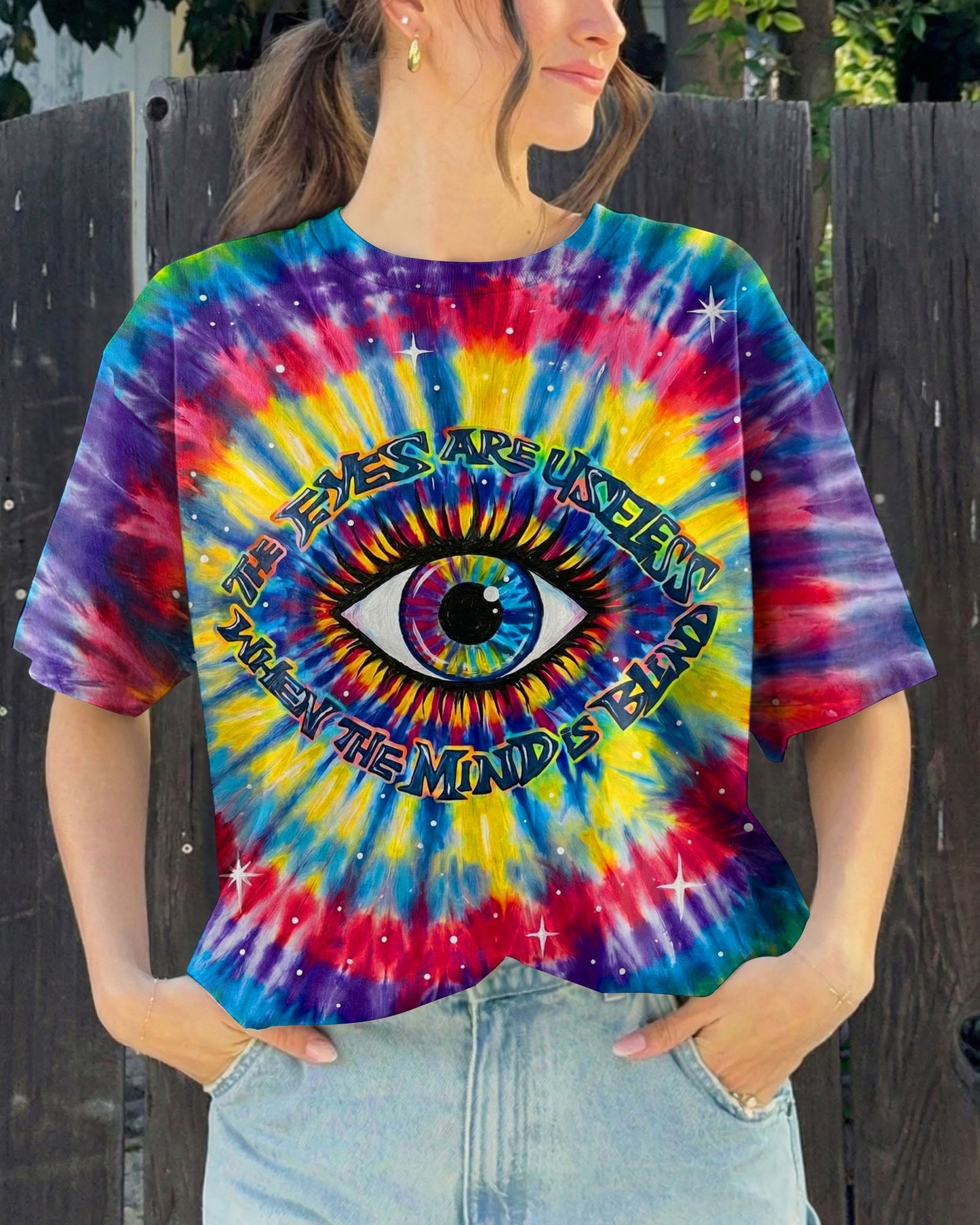 THE EYES ARE USELESS WHEN THE MIND IS BLIND ALL OVER PRINT SHIRT - KM1404261