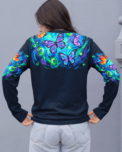 JUST BREATHE EVERYTHING IS GOING TO BE OKAY BUTTERFLY ALL OVER PRINT - KM2804261