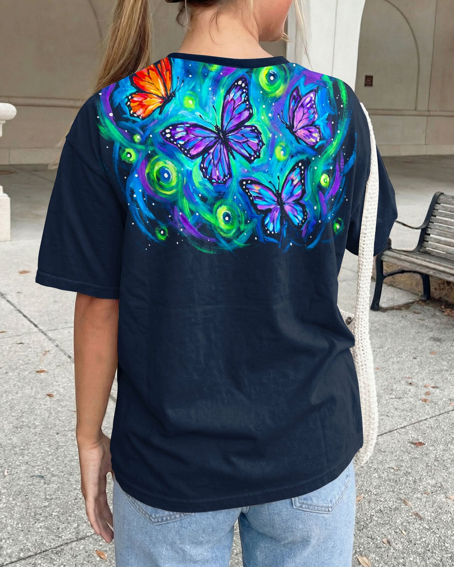 JUST BREATHE EVERYTHING IS GOING TO BE OKAY BUTTERFLY ALL OVER PRINT - KM2804261
