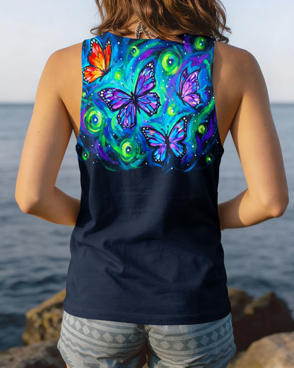 JUST BREATHE EVERYTHING IS GOING TO BE OKAY BUTTERFLY ALL OVER PRINT - KM2804261