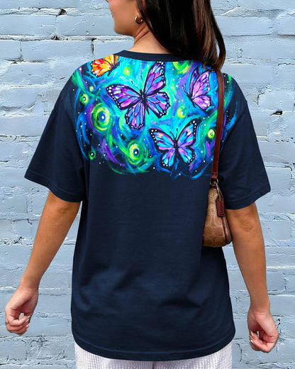 JUST BREATHE EVERYTHING IS GOING TO BE OKAY BUTTERFLY ALL OVER PRINT - KM2804261