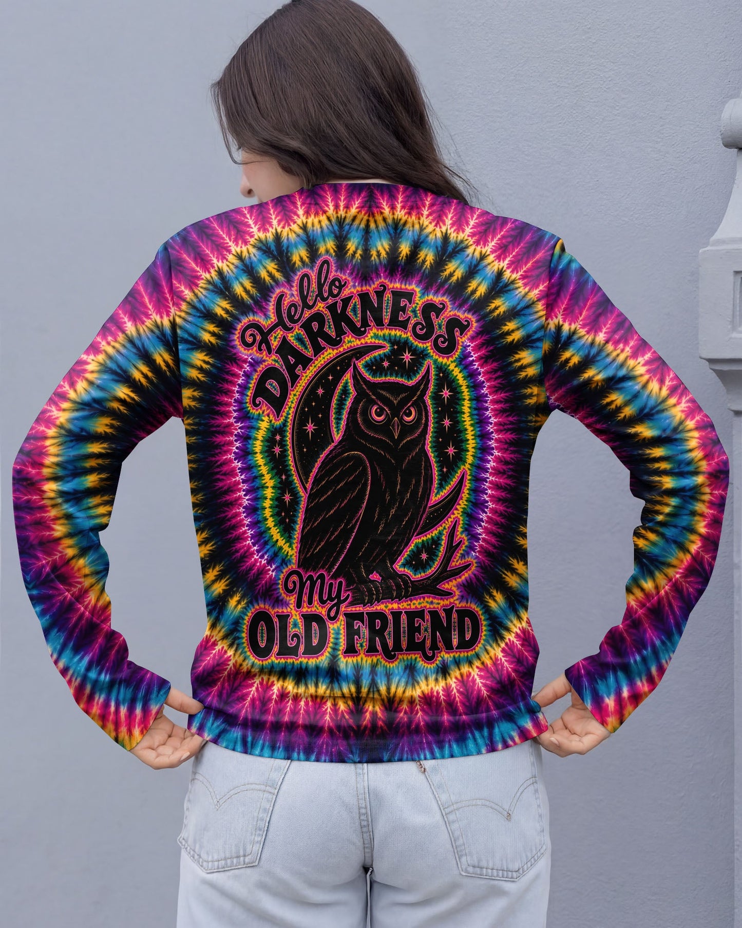 HELLO DARKNESS MY OLD FRIEND SWIRL ALL OVER PRINT - KMTM0405261