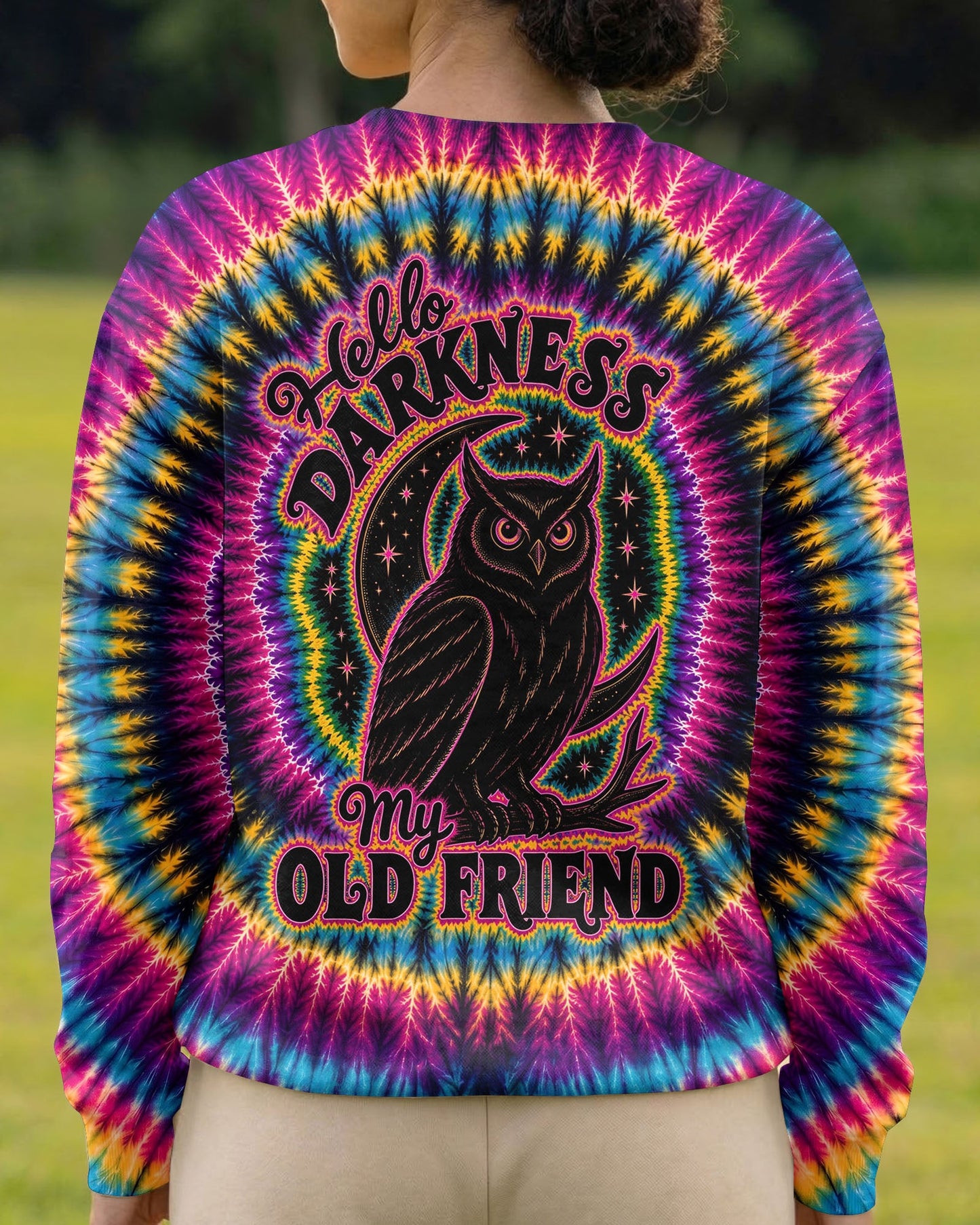 HELLO DARKNESS MY OLD FRIEND SWIRL ALL OVER PRINT - KMTM0405261