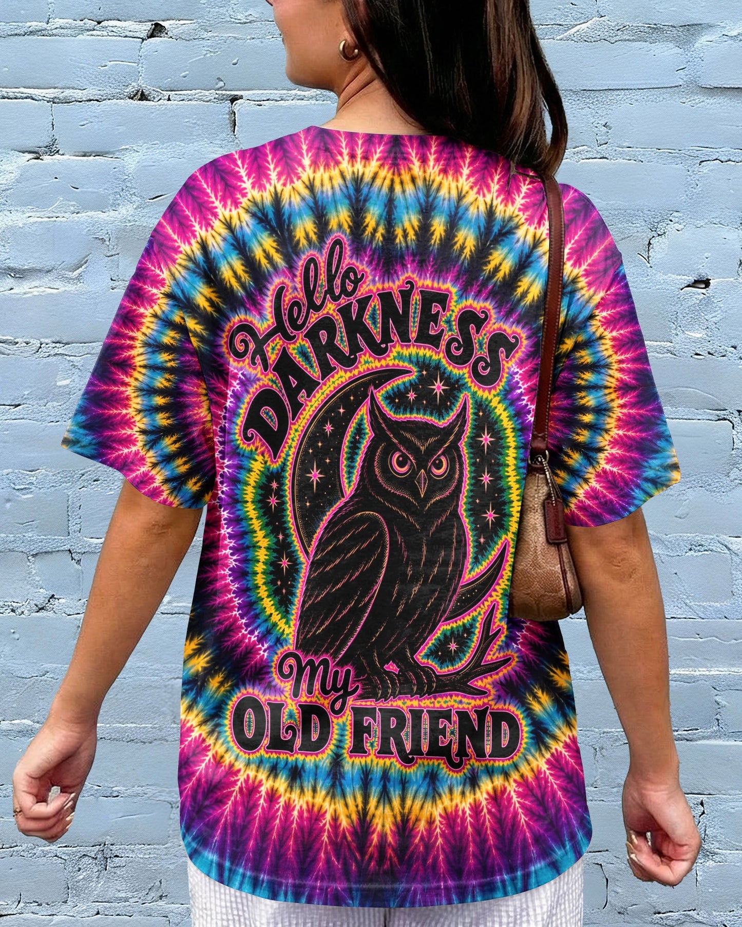 HELLO DARKNESS MY OLD FRIEND SWIRL ALL OVER PRINT - KMTM0405261
