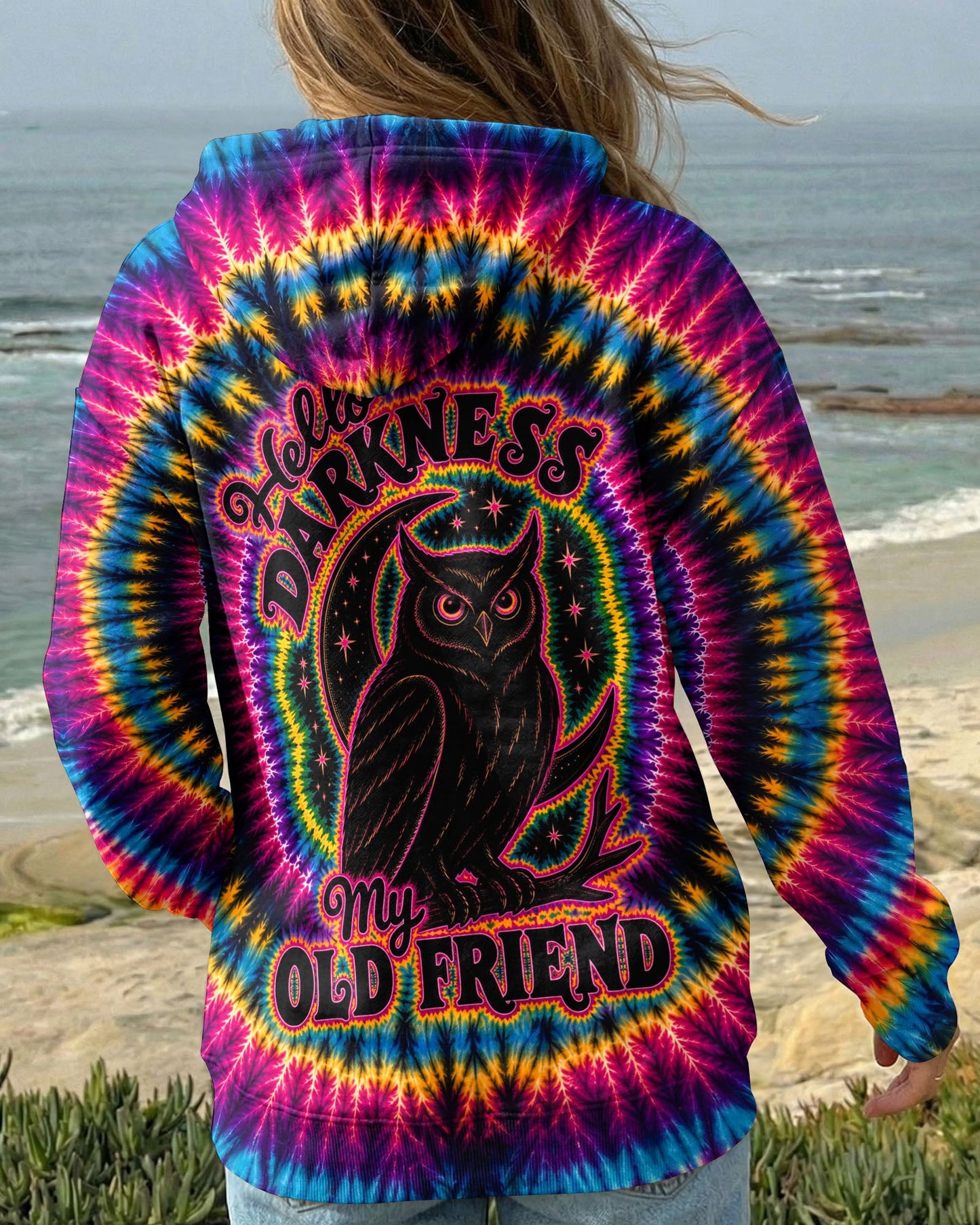 HELLO DARKNESS MY OLD FRIEND SWIRL ALL OVER PRINT - KMTM0405261