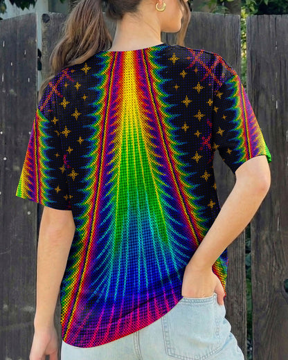 COSMIC CAT ABDUCTION PSYCHEDELIC RAINBOW BEAM ALL OVER PRINT - KMTM0805261