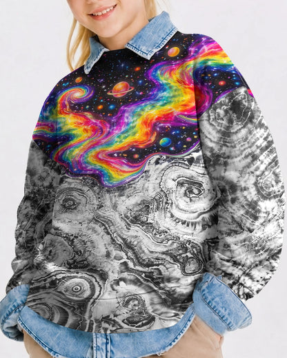 SCRATCHING CAT GALAXY KIDS ALL OVER PRINT - KMTM1006262