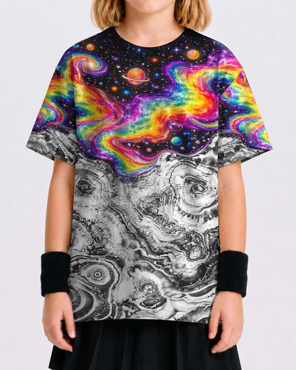 SCRATCHING CAT GALAXY KIDS ALL OVER PRINT - KMTM1006262