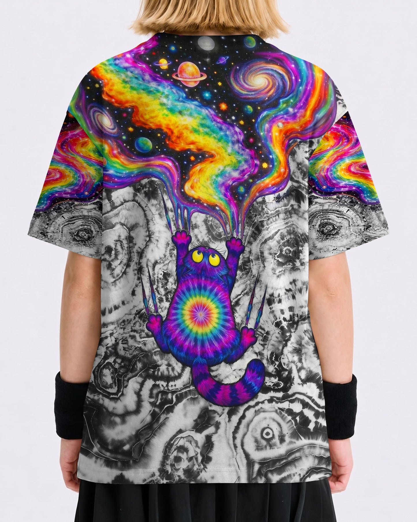 SCRATCHING CAT GALAXY KIDS ALL OVER PRINT - KMTM1006262