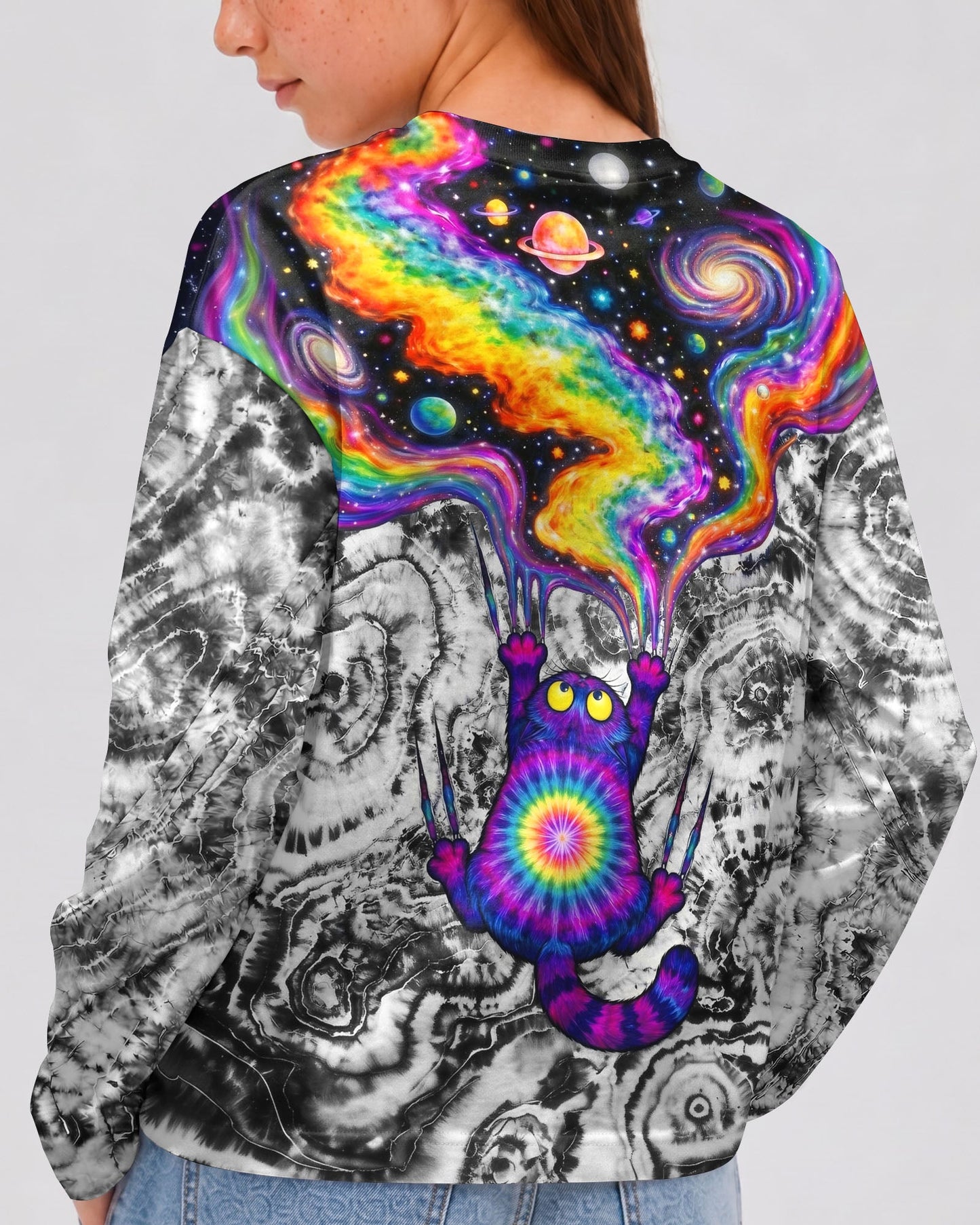 SCRATCHING CAT GALAXY KIDS ALL OVER PRINT - KMTM1006262