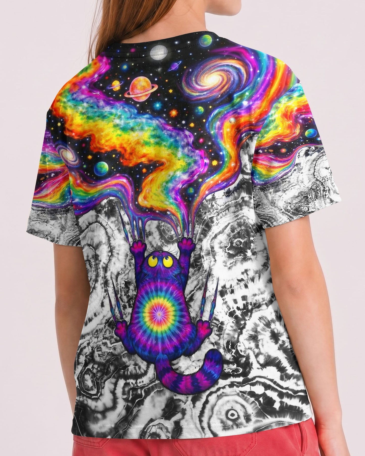 SCRATCHING CAT GALAXY KIDS ALL OVER PRINT - KMTM1006262