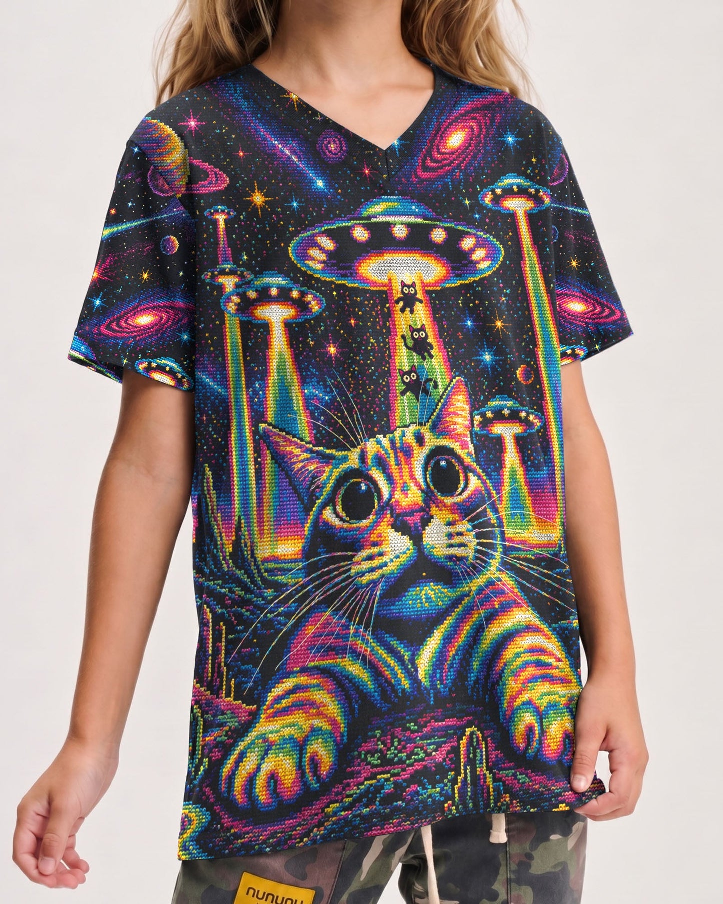 COSMIC KITTEN UFO ADVENTURE KIDS ALL OVER PRINT - KMTM1106261