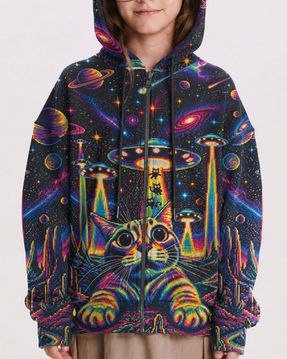 COSMIC KITTEN UFO ADVENTURE KIDS ALL OVER PRINT - KMTM1106261