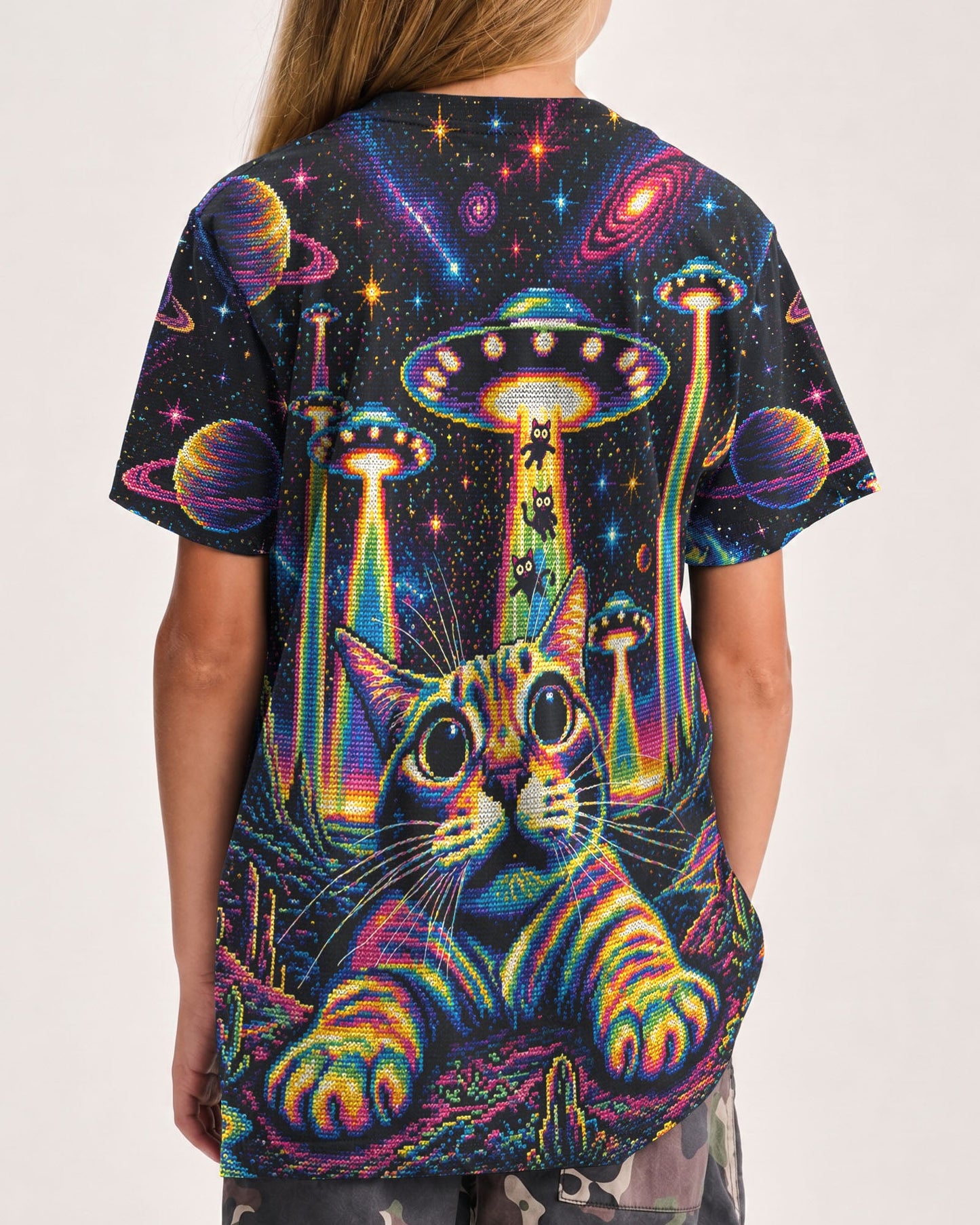 COSMIC KITTEN UFO ADVENTURE KIDS ALL OVER PRINT - KMTM1106261