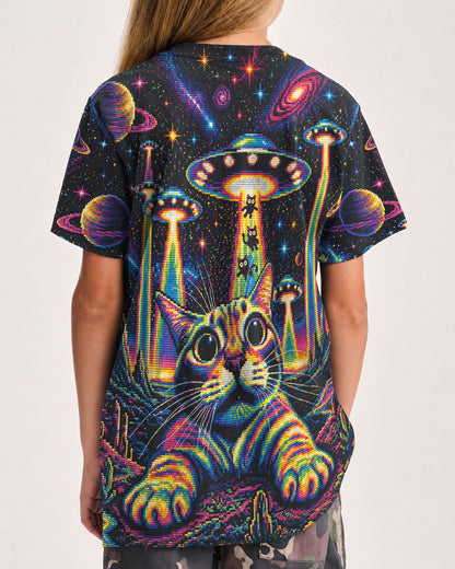 COSMIC KITTEN UFO ADVENTURE KIDS ALL OVER PRINT - KMTM1106261