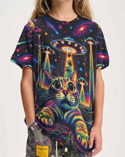 COSMIC KITTEN UFO ADVENTURE KIDS ALL OVER PRINT - KMTM1106261