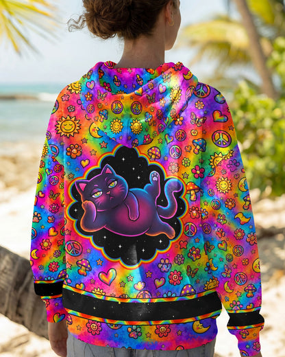 ALLERGIC TO IDIOTS CAT PSYCHEDELIC ALL OVER PRINT - KMTM1206261