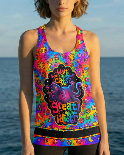 ALLERGIC TO IDIOTS CAT PSYCHEDELIC ALL OVER PRINT - KMTM1206261