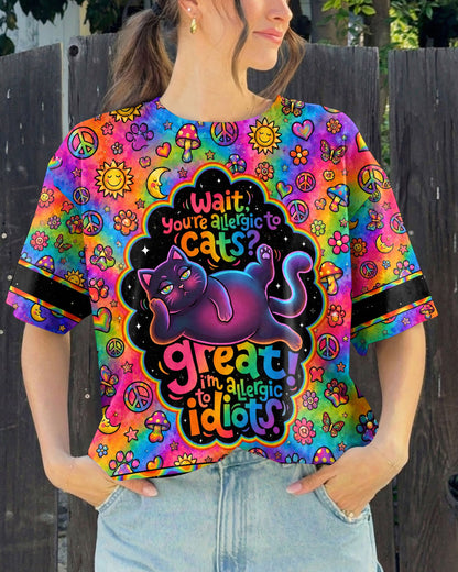 ALLERGIC TO IDIOTS CAT PSYCHEDELIC ALL OVER PRINT - KMTM1206261