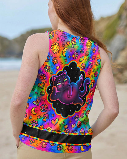 ALLERGIC TO IDIOTS CAT PSYCHEDELIC ALL OVER PRINT - KMTM1206261