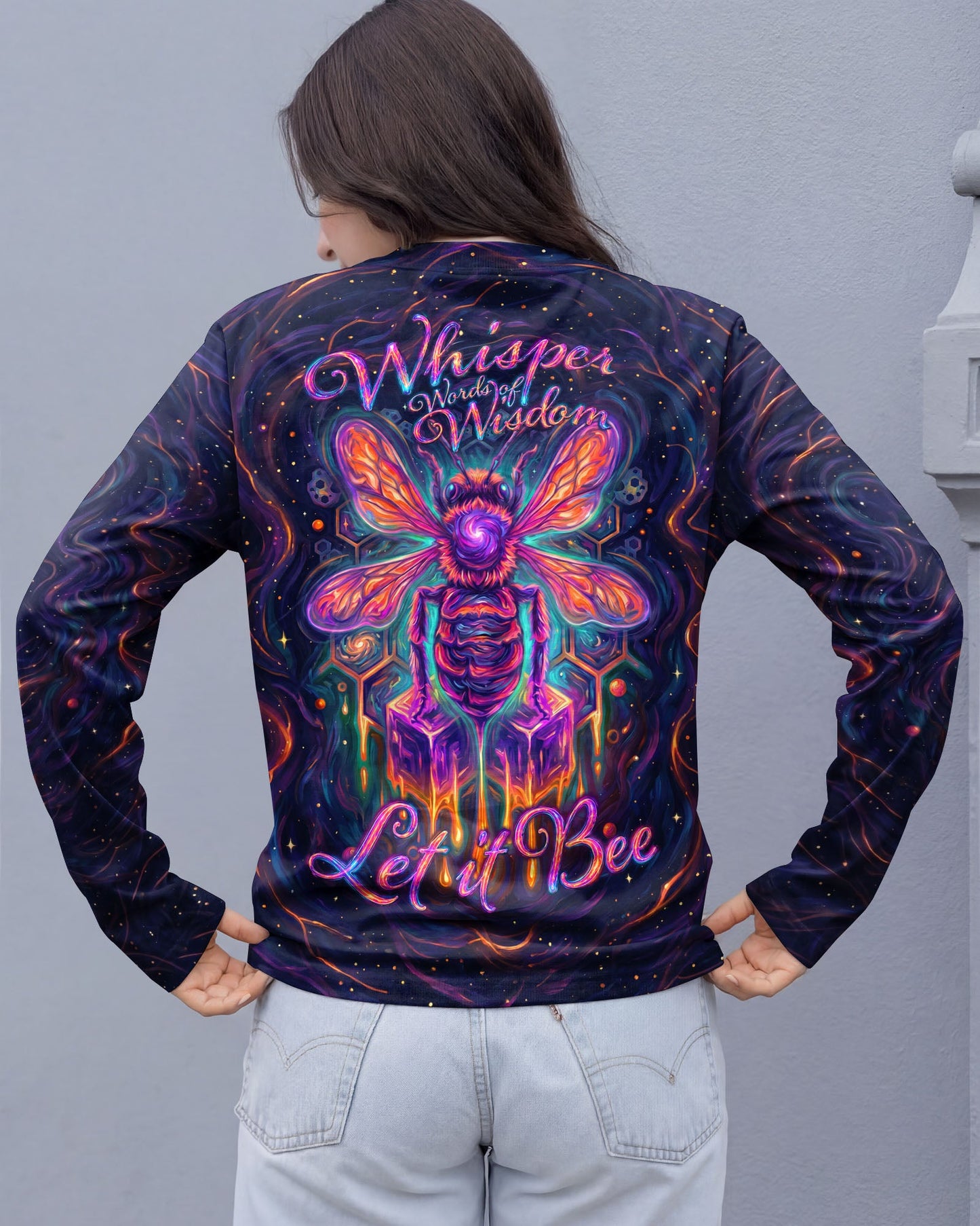 WHISPER WORDS OF WISDOM LET IT BE BEE GALAXY ALL OVER PRINT - KMTM1505261