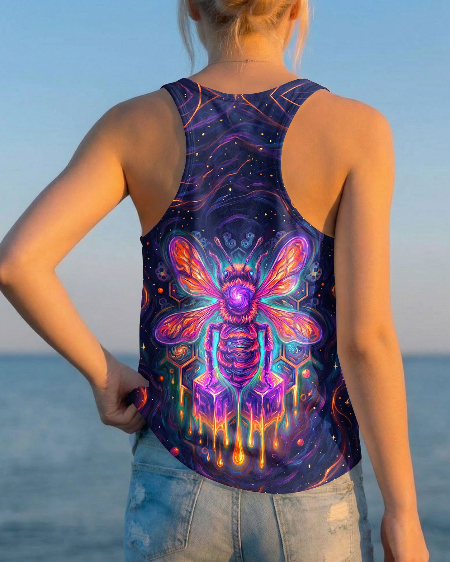 WHISPER WORDS OF WISDOM LET IT BE BEE GALAXY ALL OVER PRINT - KMTM1505261