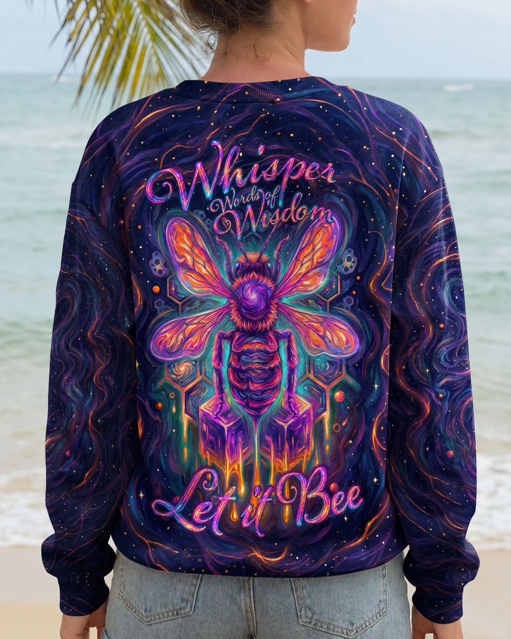 WHISPER WORDS OF WISDOM LET IT BE BEE GALAXY ALL OVER PRINT - KMTM1505261