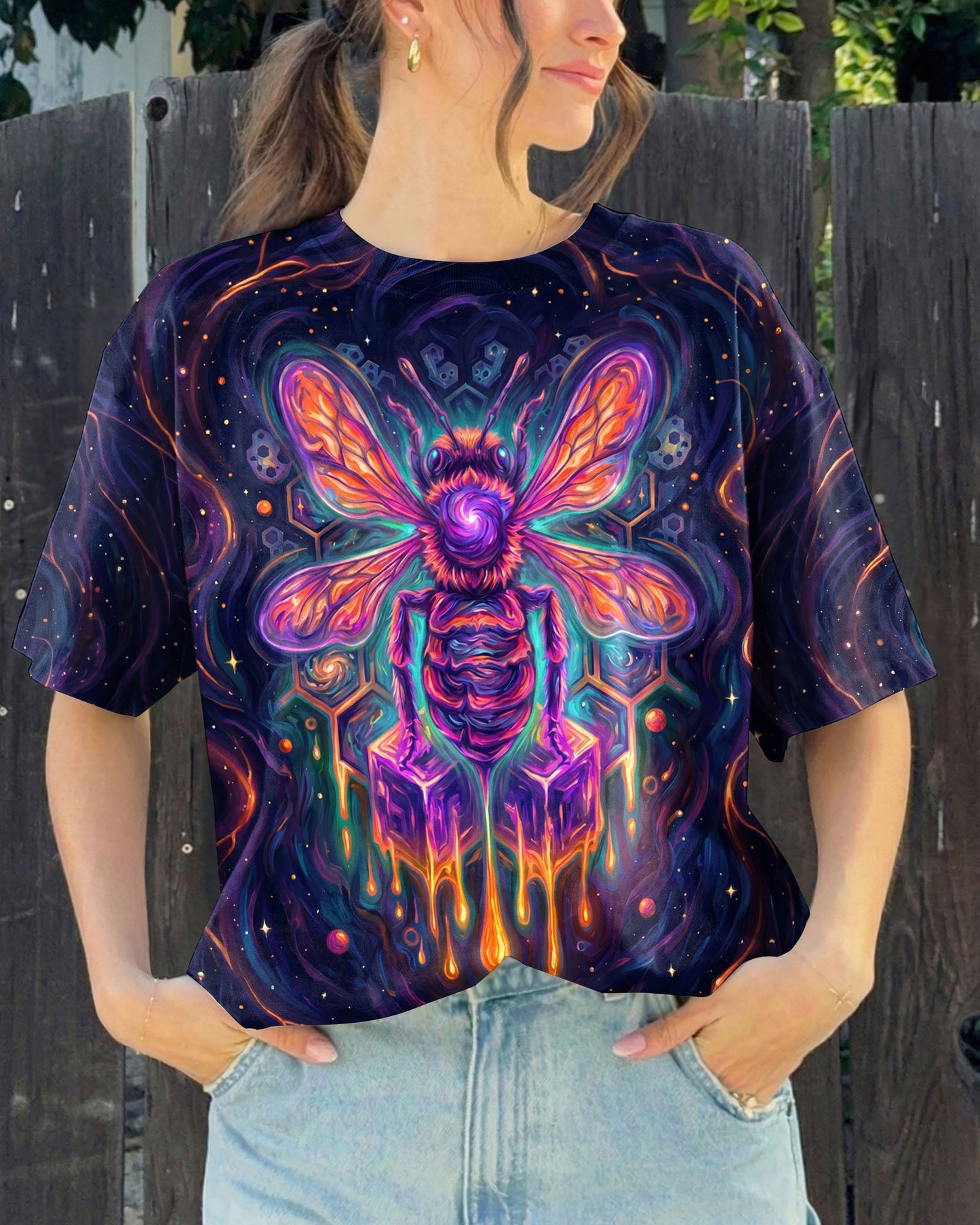 WHISPER WORDS OF WISDOM LET IT BE BEE GALAXY ALL OVER PRINT - KMTM1505261