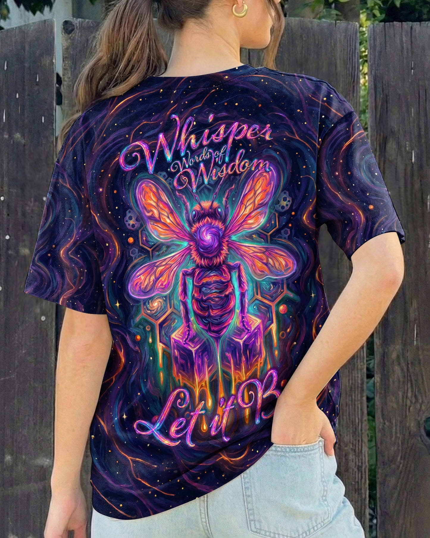 WHISPER WORDS OF WISDOM LET IT BE BEE GALAXY ALL OVER PRINT - KMTM1505261