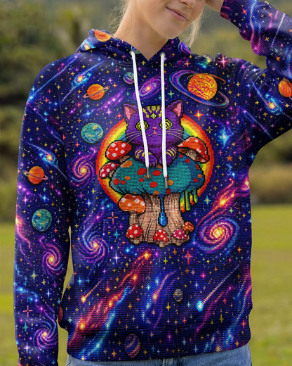 GALAXY MUSHROOM CAT PSYCHEDELIC ALL OVER PRINT - KMTM1905261