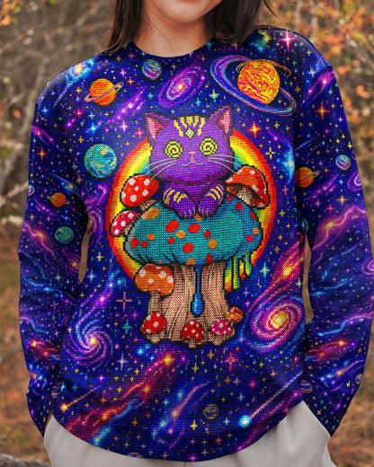 GALAXY MUSHROOM CAT PSYCHEDELIC ALL OVER PRINT - KMTM1905261