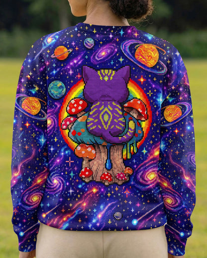 GALAXY MUSHROOM CAT PSYCHEDELIC ALL OVER PRINT - KMTM1905261
