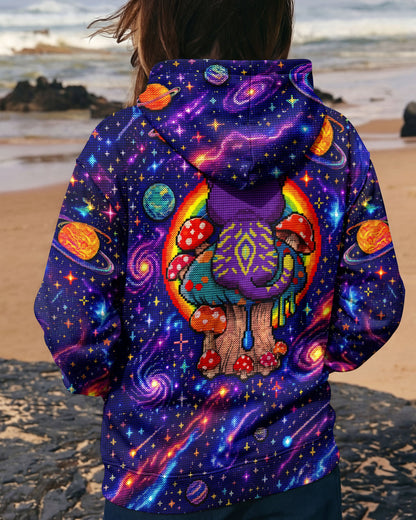 GALAXY MUSHROOM CAT PSYCHEDELIC ALL OVER PRINT - KMTM1905261