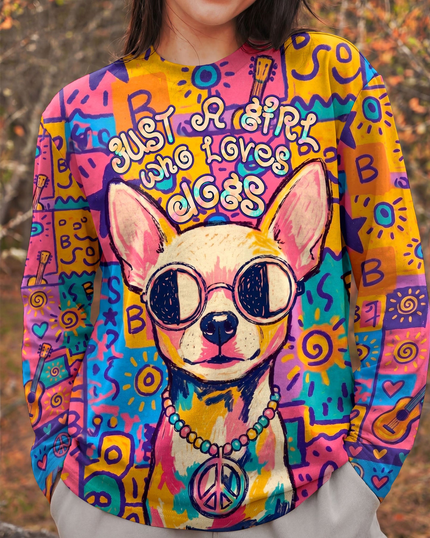 JUST A GIRL WHO LOVES DOGS ALL OVER PRINT - KMTM2004261