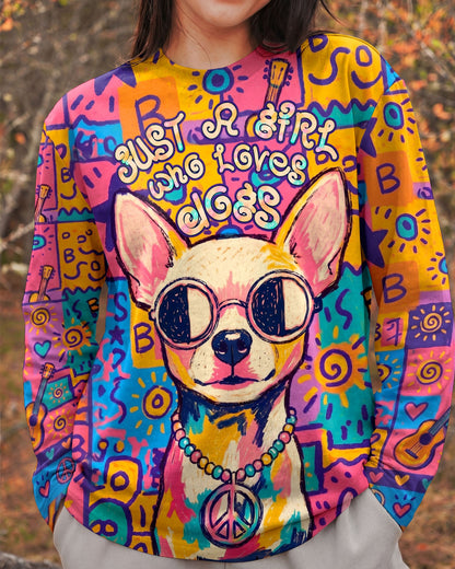 JUST A GIRL WHO LOVES DOGS ALL OVER PRINT - KMTM2004261