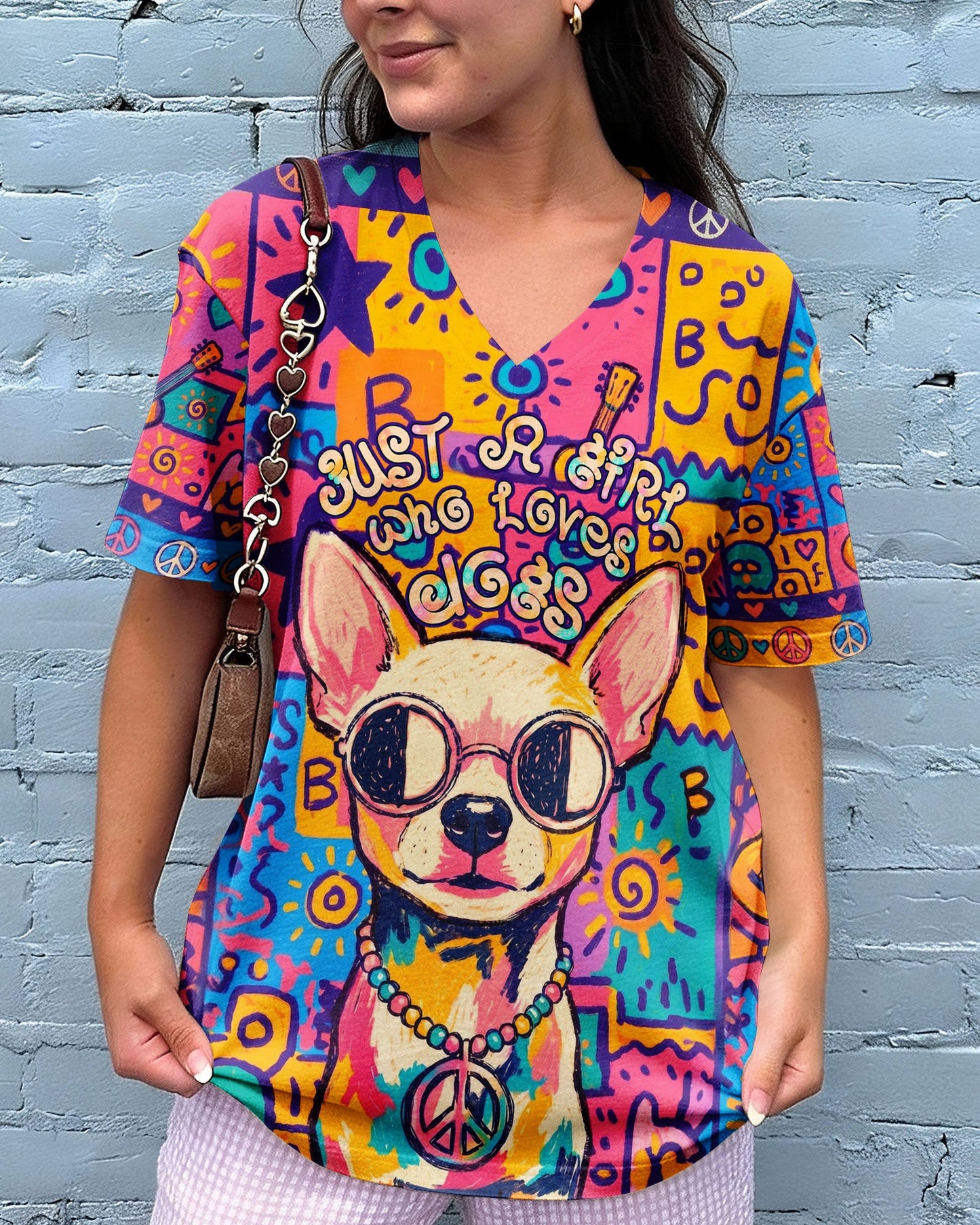 JUST A GIRL WHO LOVES DOGS ALL OVER PRINT - KMTM2004261