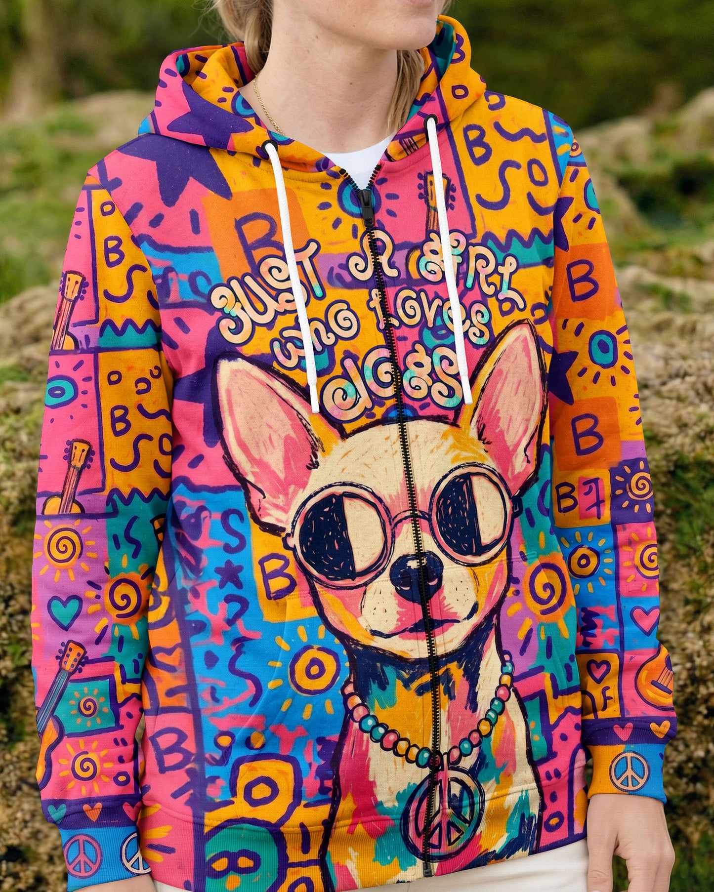 JUST A GIRL WHO LOVES DOGS ALL OVER PRINT - KMTM2004261