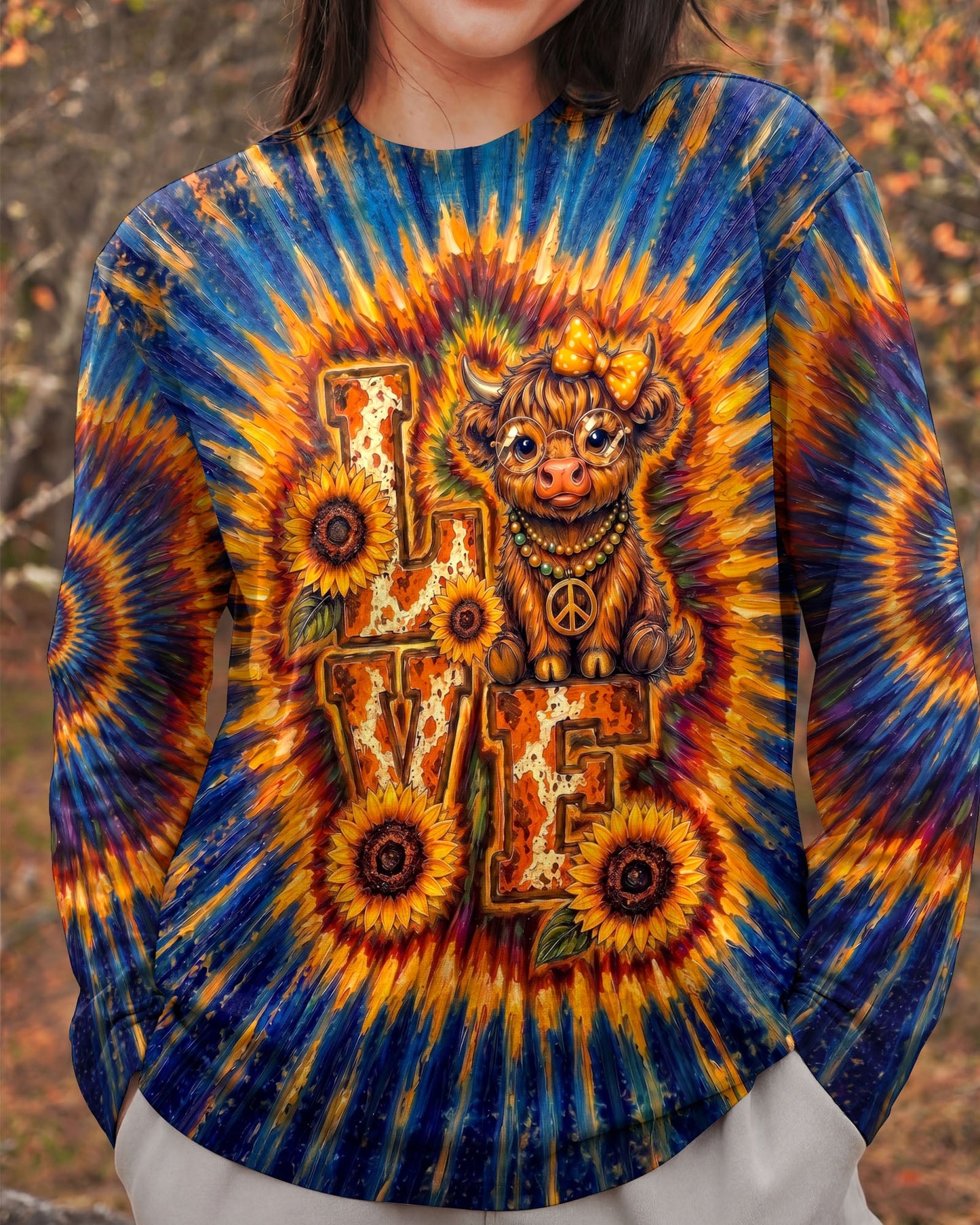 LOVE HEIFER SWIRL ALL OVER PRINT - KMTM2204261