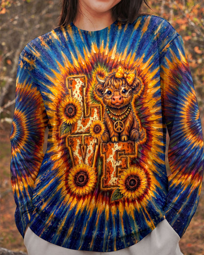 LOVE HEIFER SWIRL ALL OVER PRINT - KMTM2204261