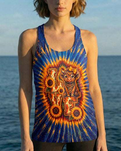 LOVE HEIFER SWIRL ALL OVER PRINT - KMTM2204261