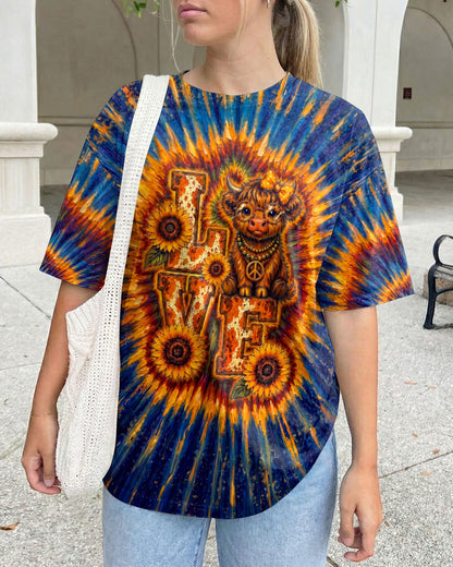 LOVE HEIFER SWIRL ALL OVER PRINT - KMTM2204261
