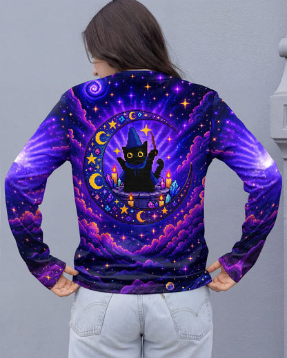 GALAXY WITCH CAT PIXEL ALL OVER PRINT - KMTM2205261