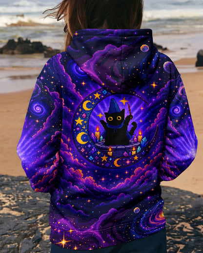 GALAXY WITCH CAT PIXEL ALL OVER PRINT - KMTM2205261