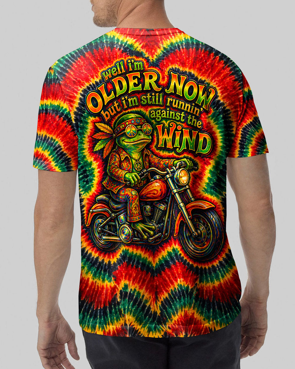RUNNING AGAINST THE WIND FROG SWIRL ALL OVER PRINT - KMTM2304261