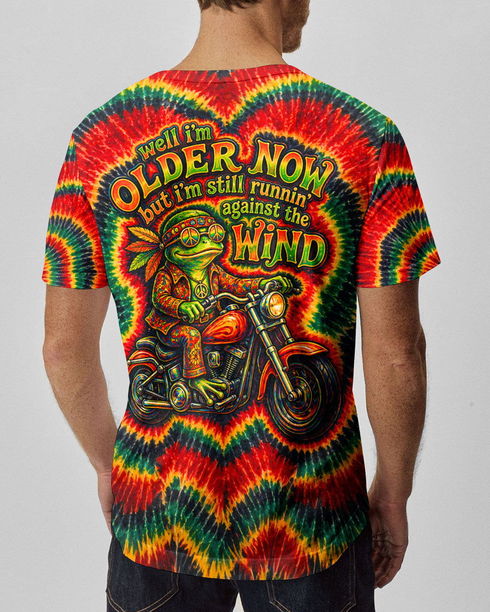 RUNNING AGAINST THE WIND FROG SWIRL ALL OVER PRINT - KMTM2304261