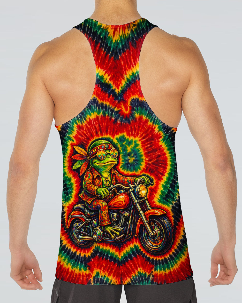 RUNNING AGAINST THE WIND FROG SWIRL ALL OVER PRINT - KMTM2304261