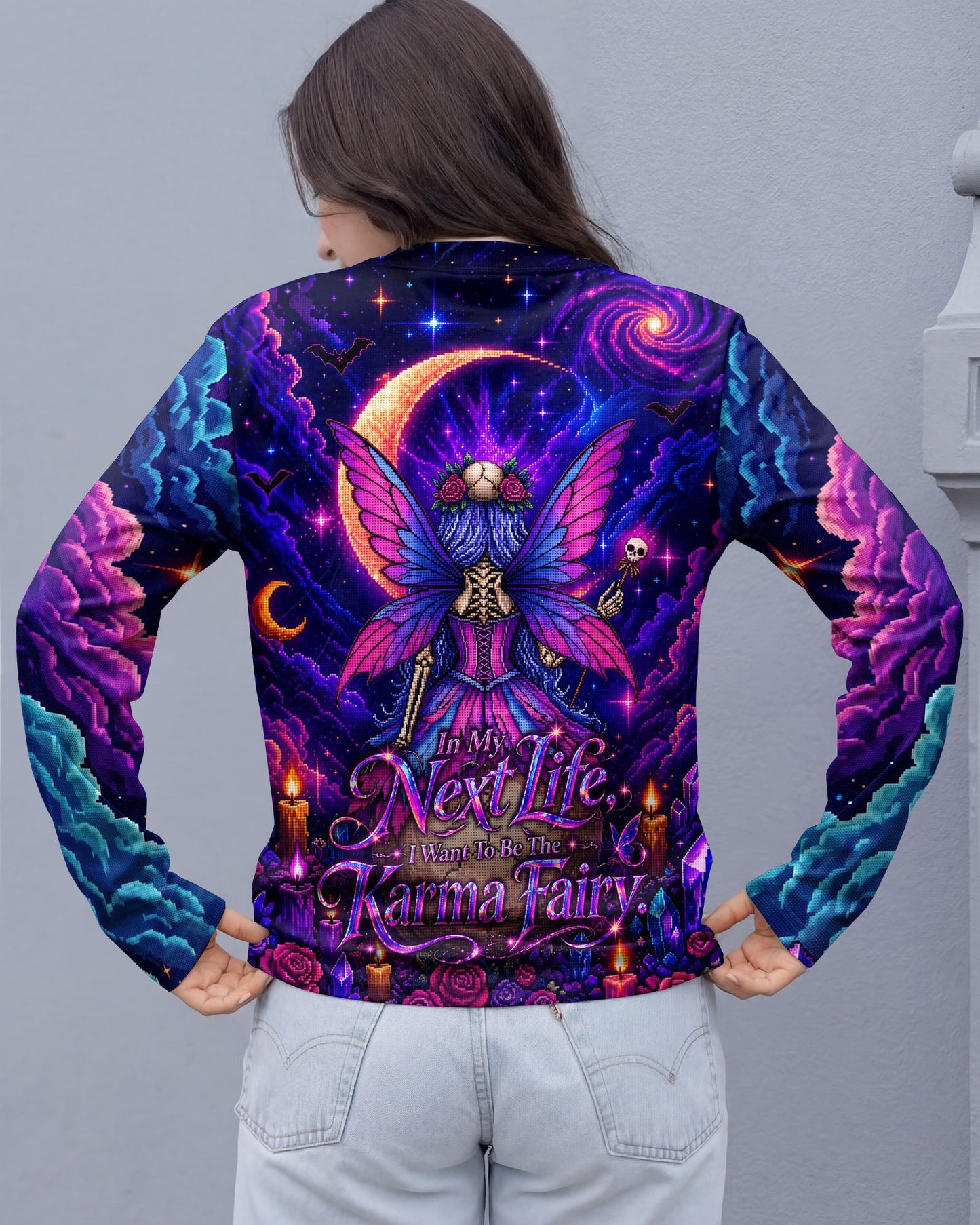 KARMA FAIRY SKELETON PIXEL ALL OVER PRINT – KMTM2605261